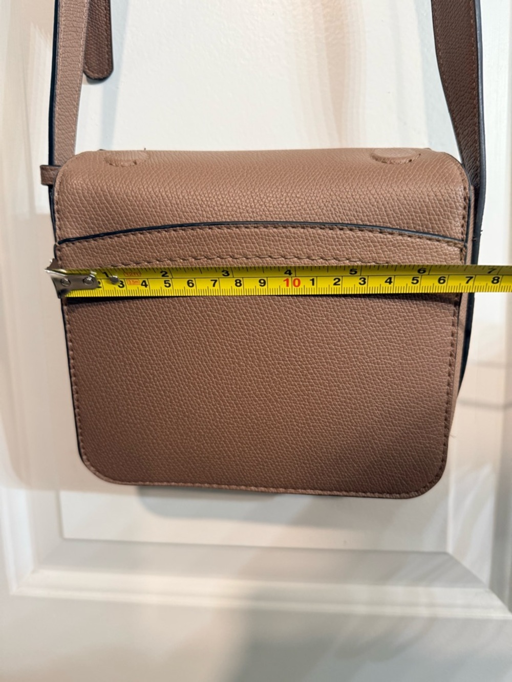 A New Day Taupe Faux Leather Crossbody Bag Adjustable Strap Target OS - Picture 7 of 8
